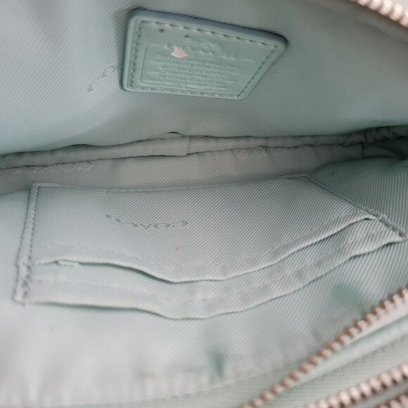 Coach Jes Tiffany Blue crossbody Double Zip Mini - Picture 14 of 15